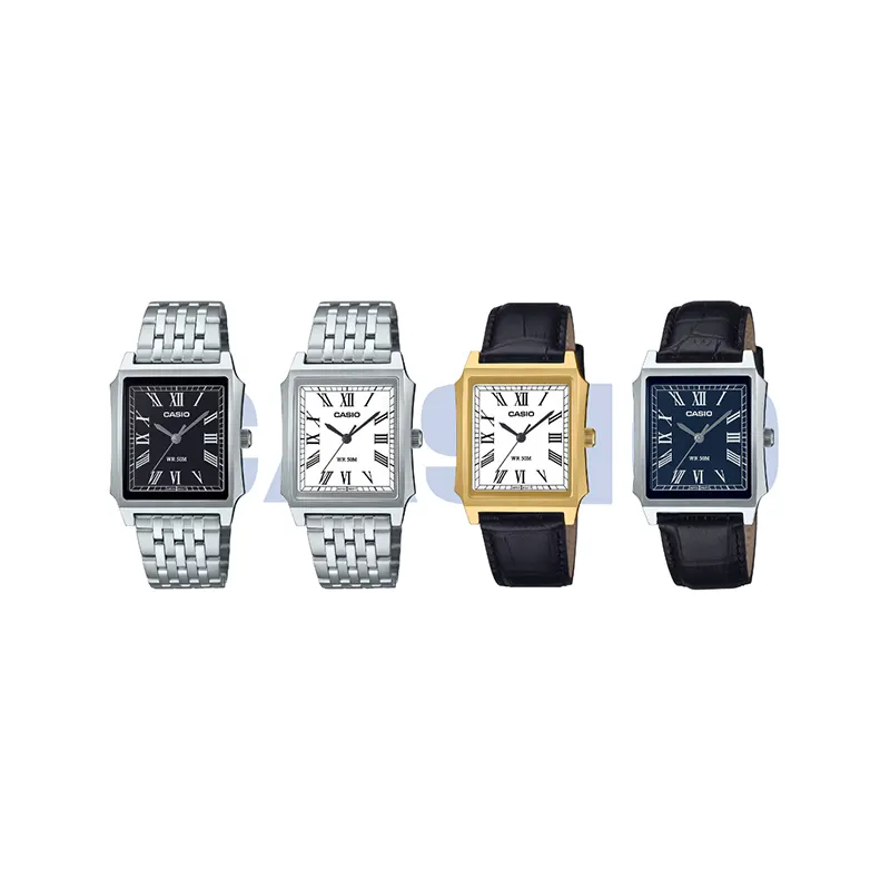 Casio MTP-B190GL-7BV Vintage-Inspired Gold Ion-Plated Men's Watch